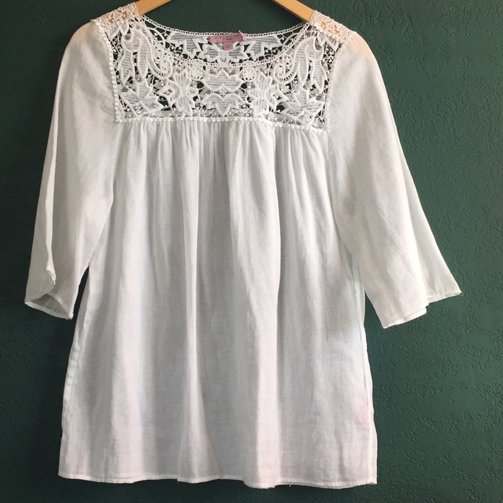 Calypso St. Barth Embroidered Cotton Gauze Tunic